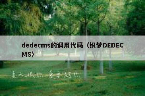 dedecms的调用代码（织梦DEDECMS）