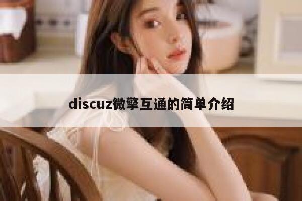 discuz微擎互通的简单介绍