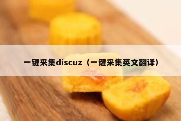 一键采集discuz（一键采集英文翻译）