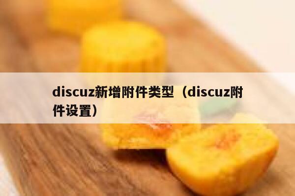 discuz新增附件类型（discuz附件设置）