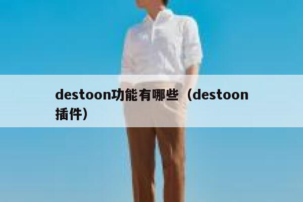 destoon功能有哪些（destoon插件）