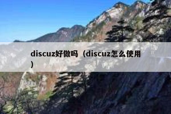 discuz好做吗（discuz怎么使用）