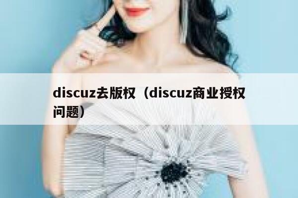 discuz去版权（discuz商业授权问题）