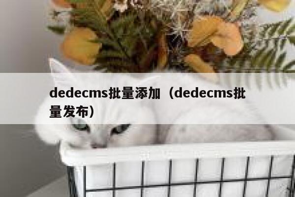 dedecms批量添加（dedecms批量发布）