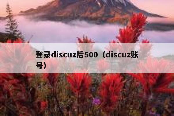 登录discuz后500（discuz账号）