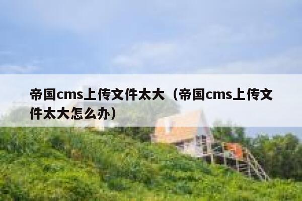 帝国cms上传文件太大（帝国cms上传文件太大怎么办）