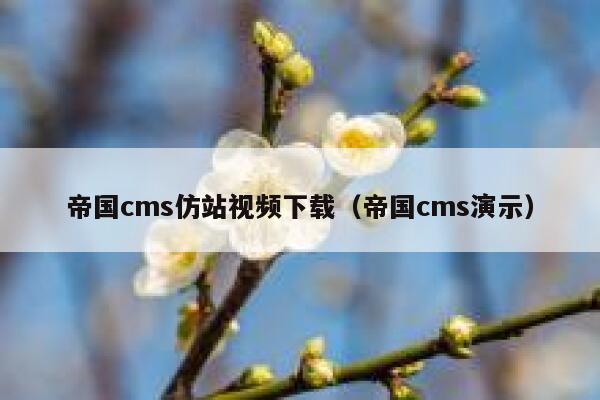 帝国cms仿站视频下载（帝国cms演示）