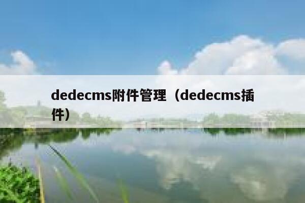 dedecms附件管理（dedecms插件）