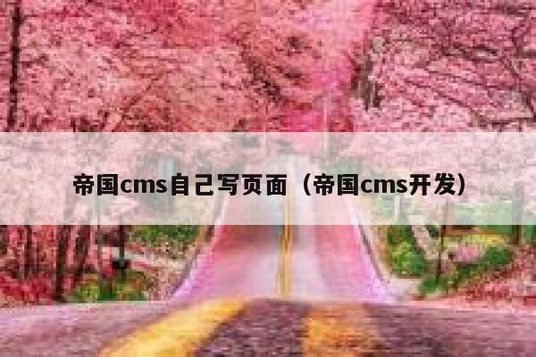 帝国cms自己写页面（帝国cms开发）