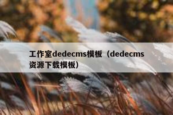 工作室dedecms模板（dedecms资源下载模板）