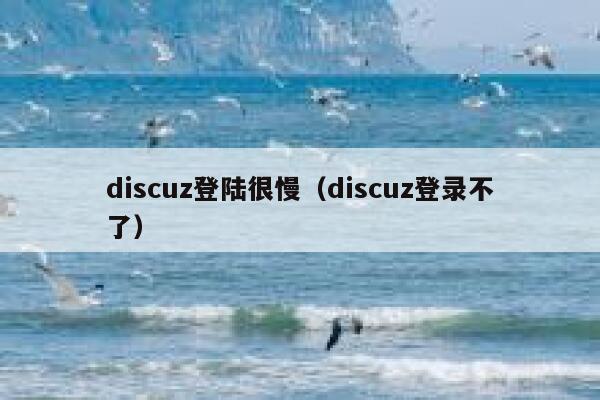 discuz登陆很慢（discuz登录不了）