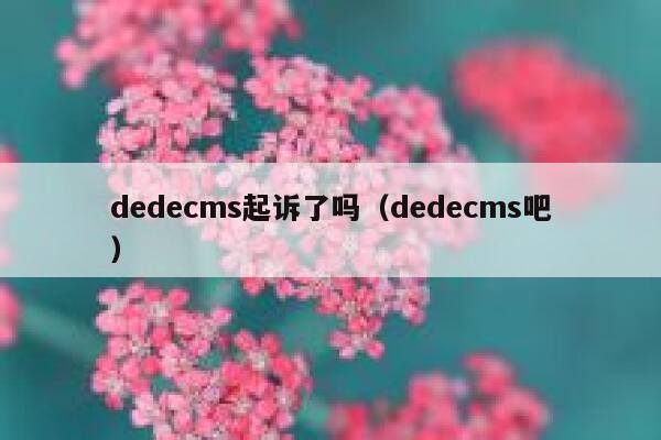 dedecms起诉了吗（dedecms吧）