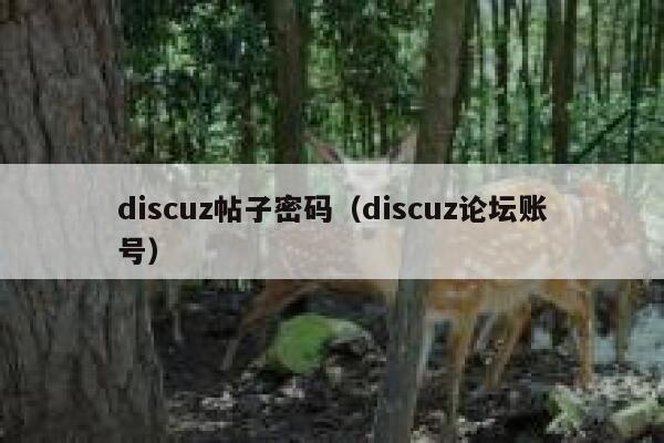 discuz帖子密码（discuz论坛账号）