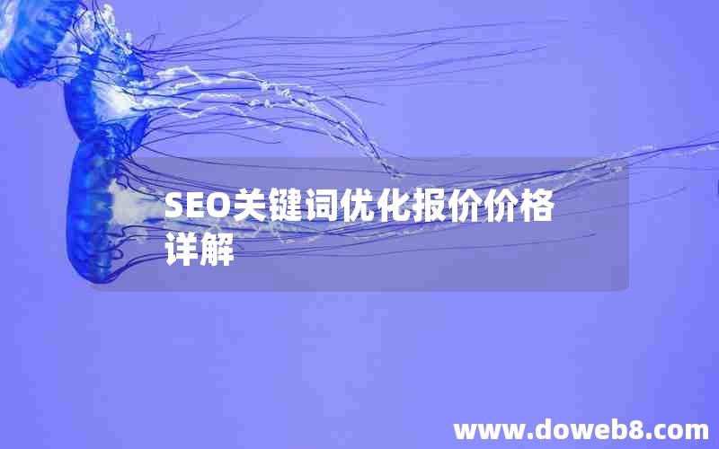 SEO关键词优化报价价格详解(seo关键词优化报价价格详解)