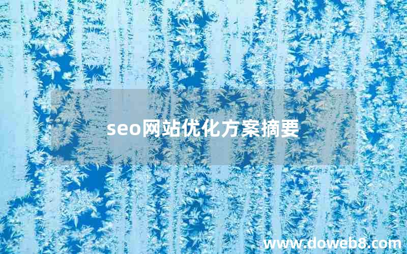 seo网站优化方案摘要