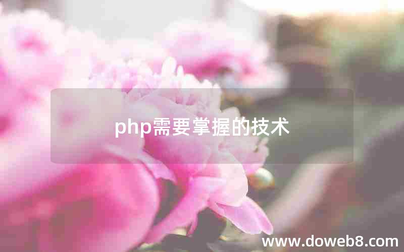 php需要掌握的技术