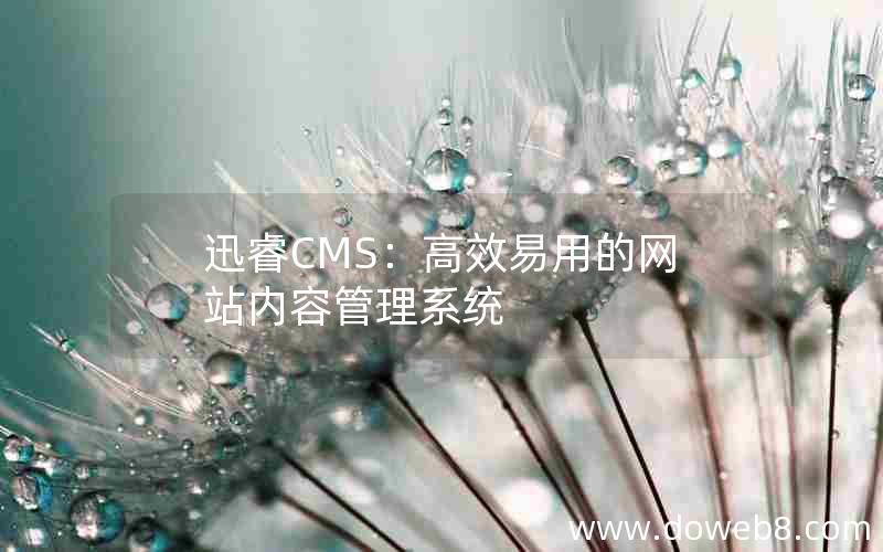 迅睿CMS：高效易用的网站内容管理系统