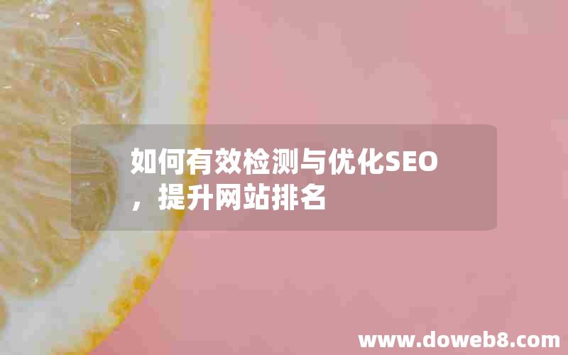 如何有效检测与优化SEO，提升网站排名