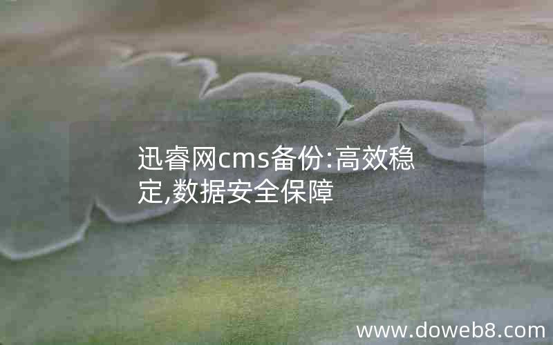 迅睿网cms备份:高效稳定,数据安全保障