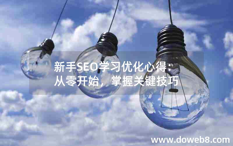 新手SEO学习优化心得：从零开始，掌握关键技巧