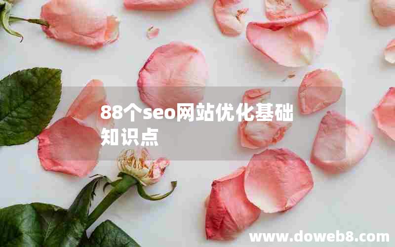 88个seo网站优化基础知识点