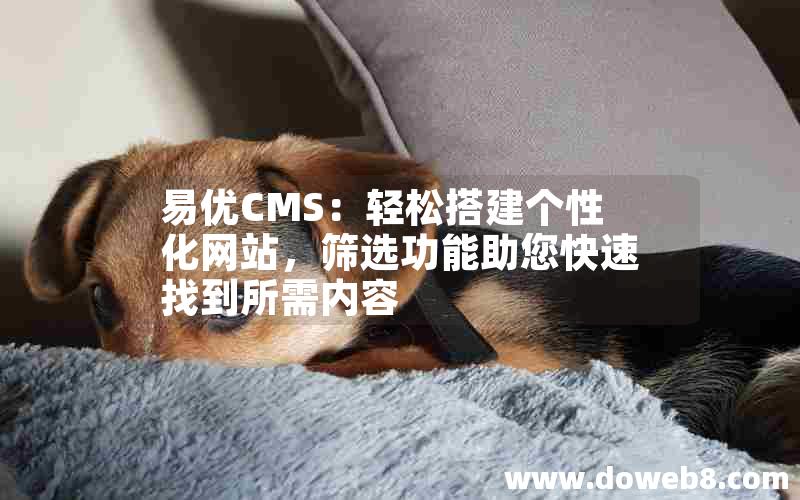 易优CMS：轻松搭建个性化网站，筛选功能助您快速找到所需内容