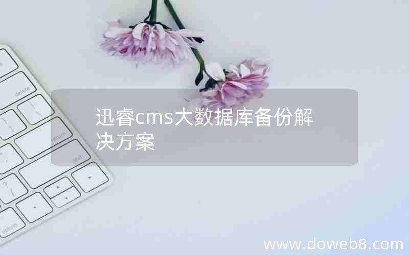 迅睿cms大数据库备份解决方案