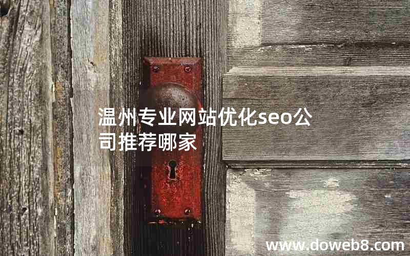 温州专业网站优化seo公司推荐哪家