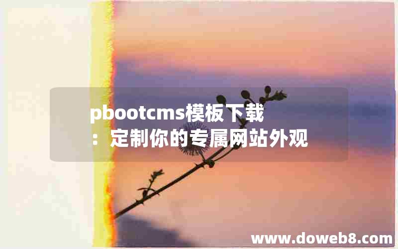 pbootcms模板下载：定制你的专属网站外观