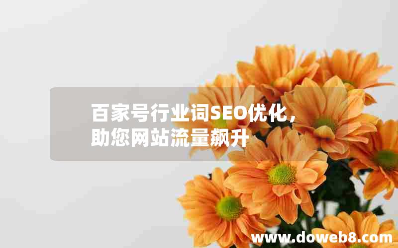 百家号行业词SEO优化，助您网站流量飙升