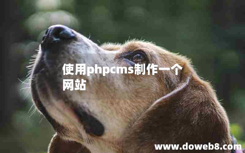 使用phpcms制作一个网站