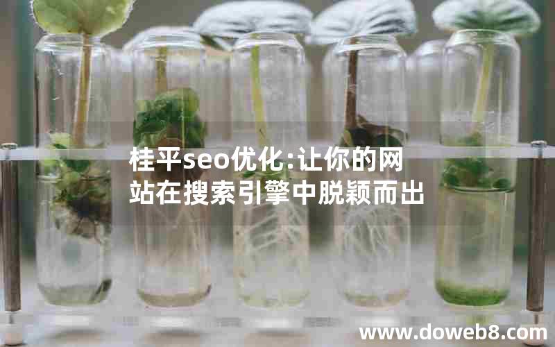 桂平seo优化:让你的网站在搜索引擎中脱颖而出