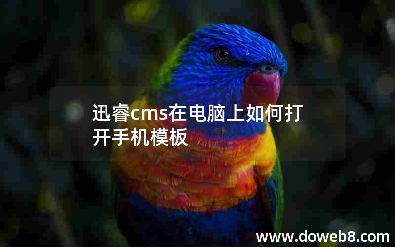 迅睿cms在电脑上如何打开手机模板