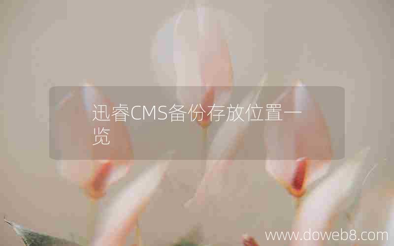 迅睿CMS备份存放位置一览