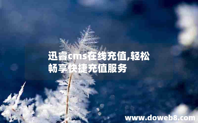 迅睿cms在线充值,轻松畅享快捷充值服务