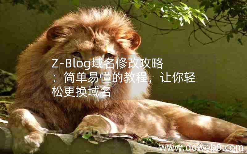 Z-Blog域名修改攻略：简单易懂的教程，让你轻松更换域名