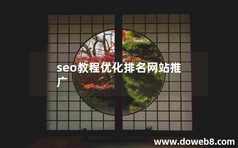 seo教程优化排名网站推广