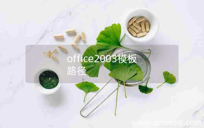 office2003模板路径