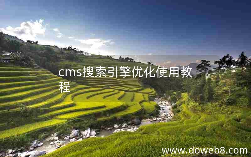 cms搜索引擎优化使用教程