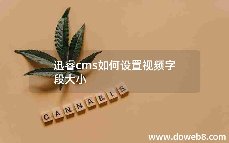 迅睿cms如何设置视频字段大小