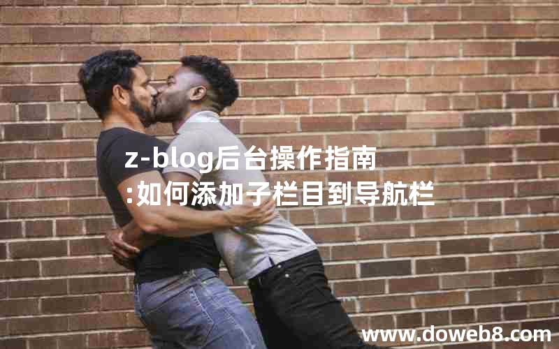 z-blog后台操作指南:如何添加子栏目到导航栏