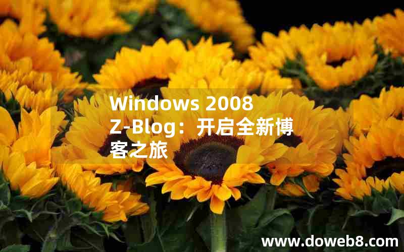 Windows 2008 Z-Blog：开启全新博客之旅