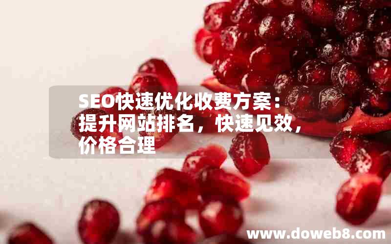 SEO快速优化收费方案：提升网站排名，快速见效，价格合理