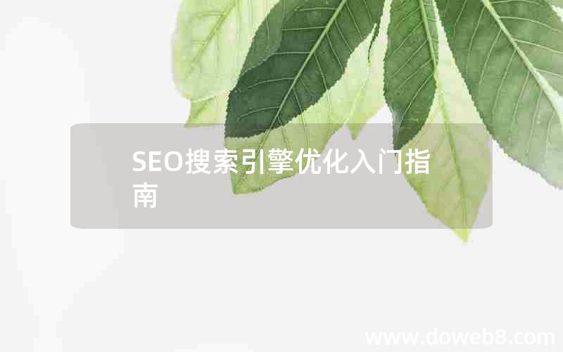 SEO搜索引擎优化入门指南-seo搜索引擎优化入门指南