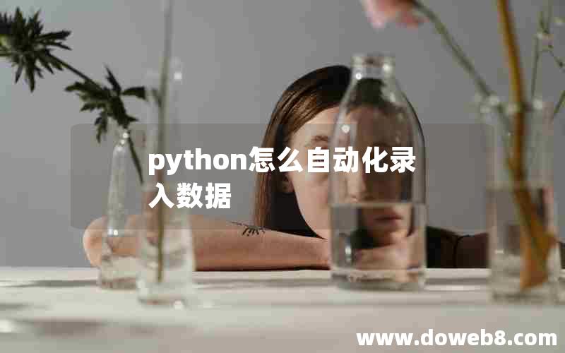 python怎么自动化录入数据