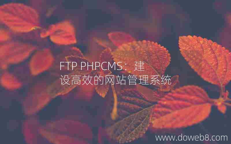 FTP PHPCMS：建设高效的网站管理系统