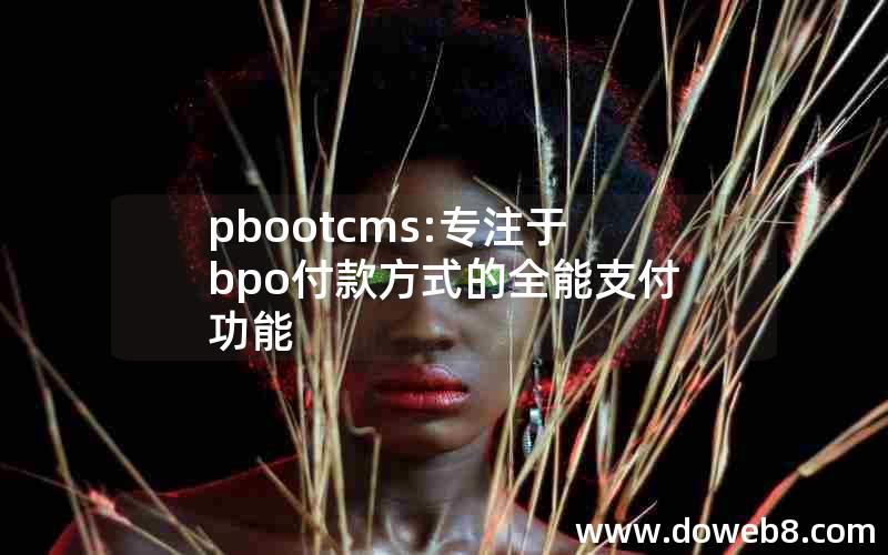 pbootcms:专注于bpo付款方式的全能支付功能