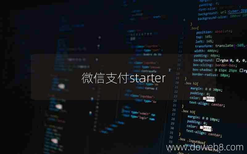 微信支付starter