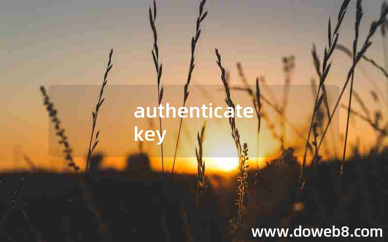 authenticate key