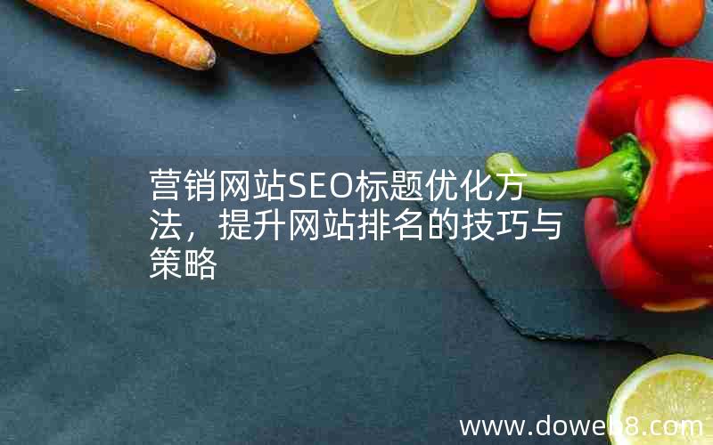 营销网站SEO标题优化方法，提升网站排名的技巧与策略